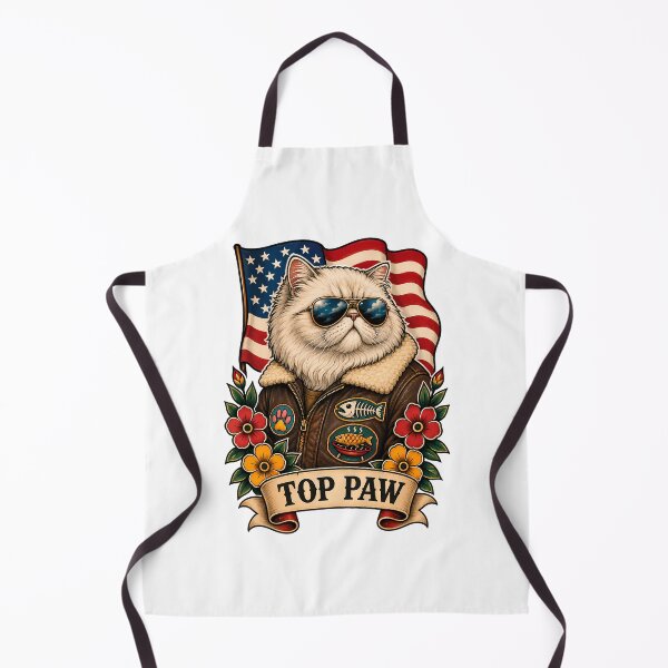 Item preview, Top Paw Cat Pilot Tattoo designed and sold by Old's Cool Cat Studio.