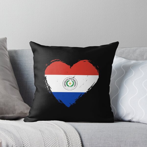 Item preview, Distressed Paraguay Flag Heart PY designed and sold by shitpostee.
