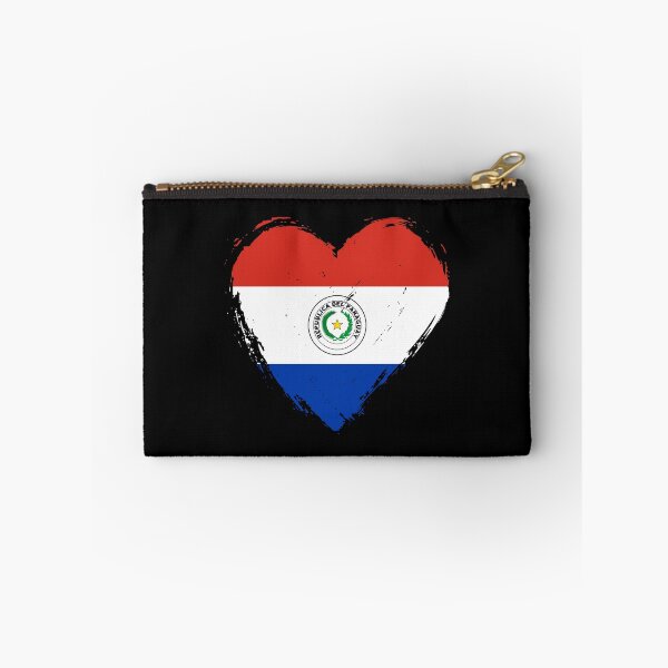 Item preview, Distressed Paraguay Flag Heart PY designed and sold by shitpostee.