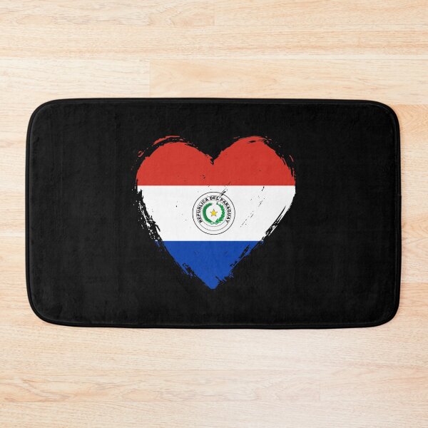 Item preview, Distressed Paraguay Flag Heart PY designed and sold by shitpostee.