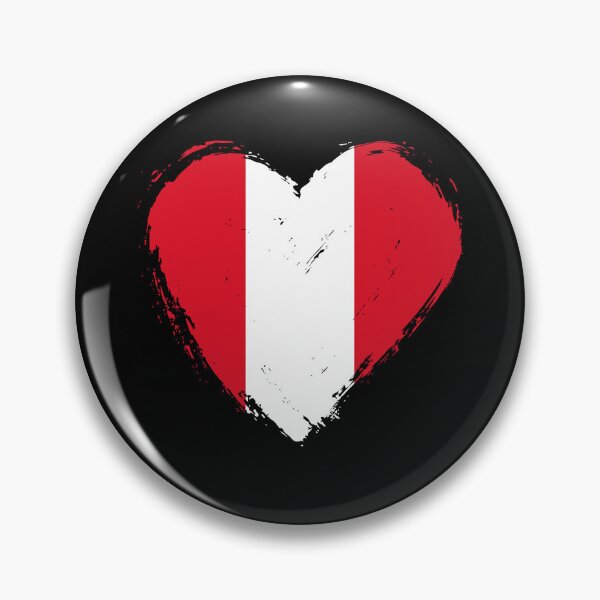 Item preview, Distressed Peru Flag Heart PE designed and sold by shitpostee.