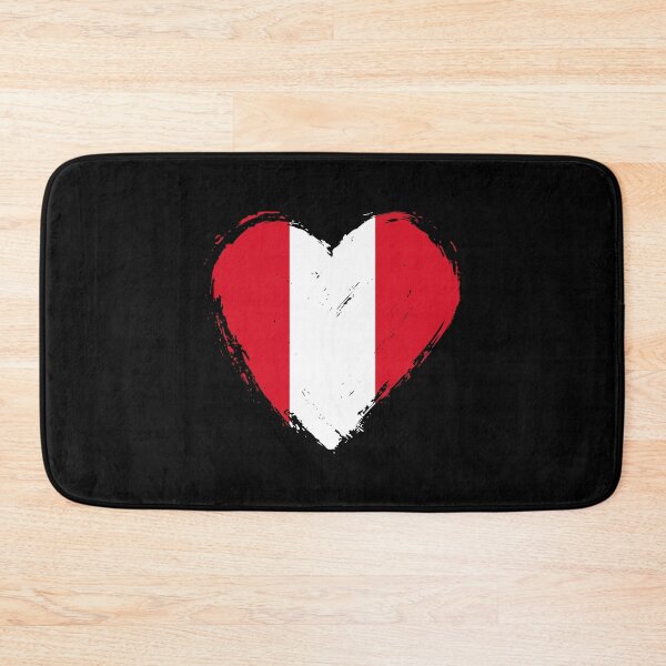 Item preview, Distressed Peru Flag Heart PE designed and sold by shitpostee.