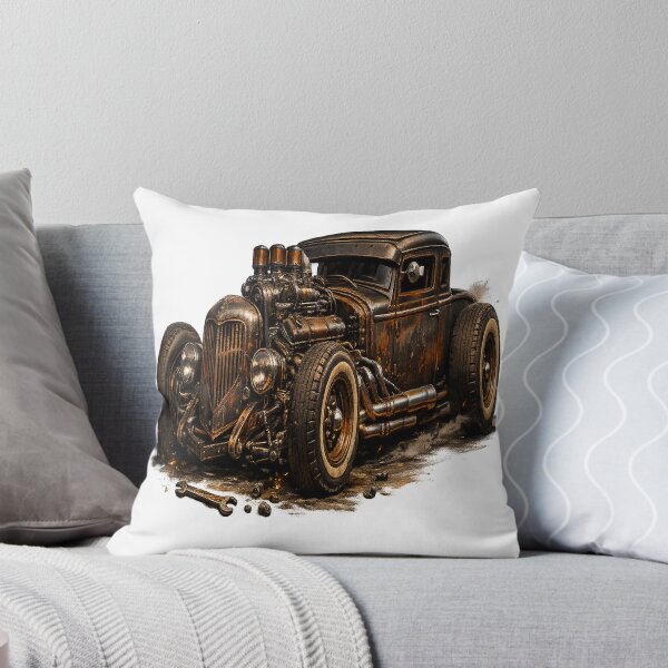 Item preview, Vintage Rat Rod – Rust & Steel Hot Rod Garage designed and sold by TroviTutto.