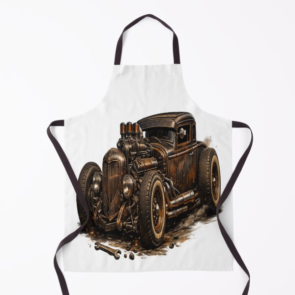 Item preview, Vintage Rat Rod – Rust & Steel Hot Rod Garage designed and sold by TroviTutto.