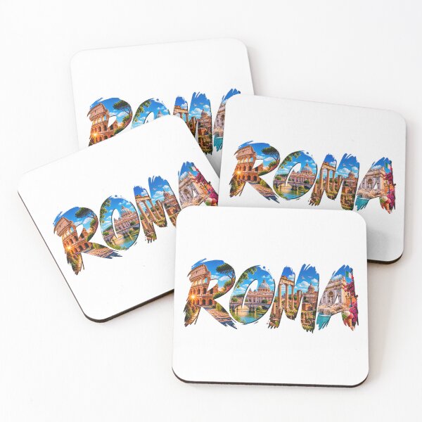 Item preview, Roma City Typography – Iconic Rome Travel Collage  designed and sold by YOFANTZ!.