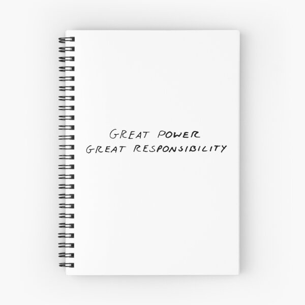 Item preview, Great Power Great Responsibility Quote – Inspirational Motivation Design designed and sold by artworkathome.