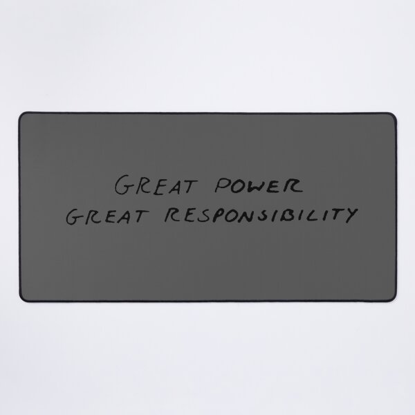 Item preview, Great Power Great Responsibility Quote – Inspirational Motivation Design designed and sold by artworkathome.
