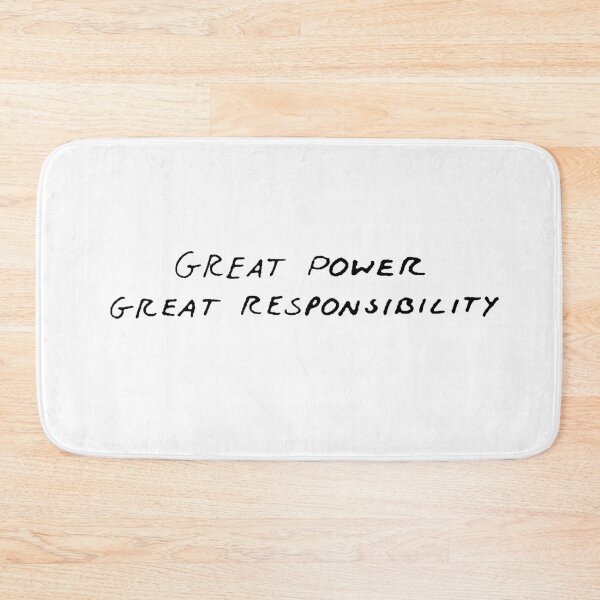 Item preview, Great Power Great Responsibility Quote – Inspirational Motivation Design designed and sold by artworkathome.