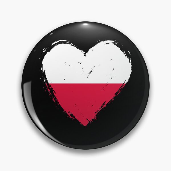 Item preview, Distressed Poland Flag Heart PL designed and sold by shitpostee.