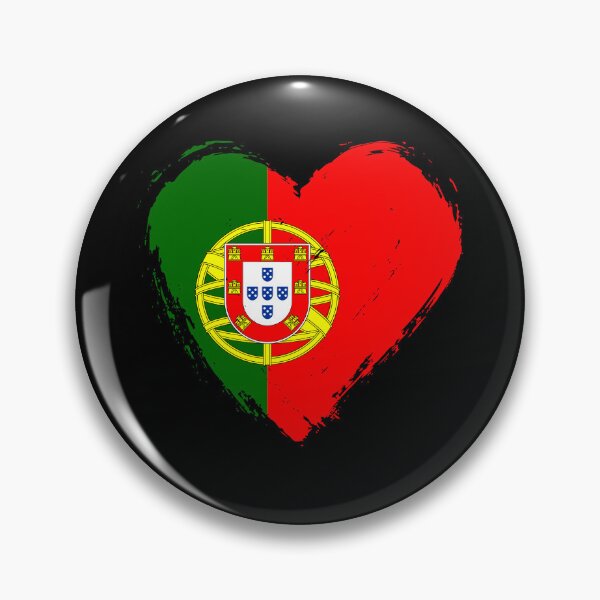 Item preview, Distressed Portugal Flag Heart PT designed and sold by shitpostee.