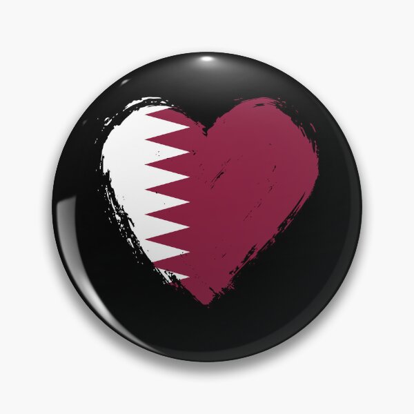 Item preview, Distressed Qatar Flag Heart QA designed and sold by shitpostee.