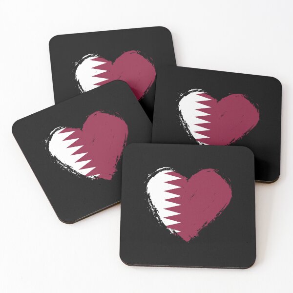 Item preview, Distressed Qatar Flag Heart QA designed and sold by shitpostee.