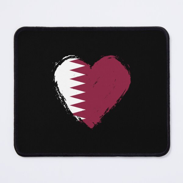 Item preview, Distressed Qatar Flag Heart QA designed and sold by shitpostee.