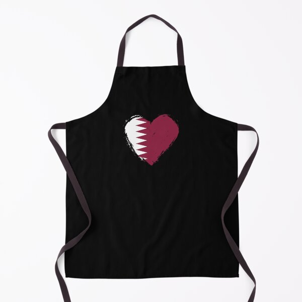 Item preview, Distressed Qatar Flag Heart QA designed and sold by shitpostee.