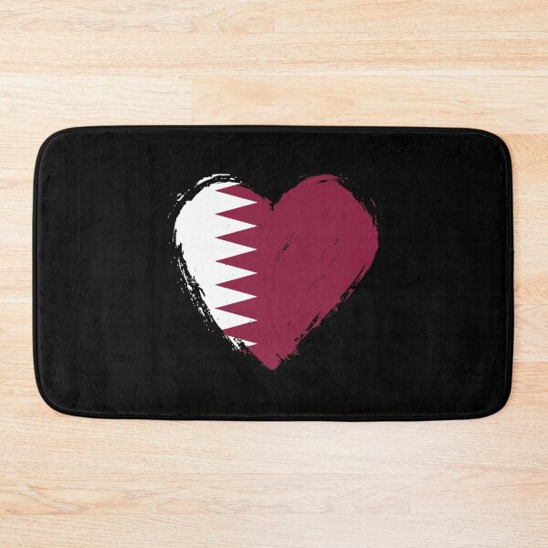 Item preview, Distressed Qatar Flag Heart QA designed and sold by shitpostee.