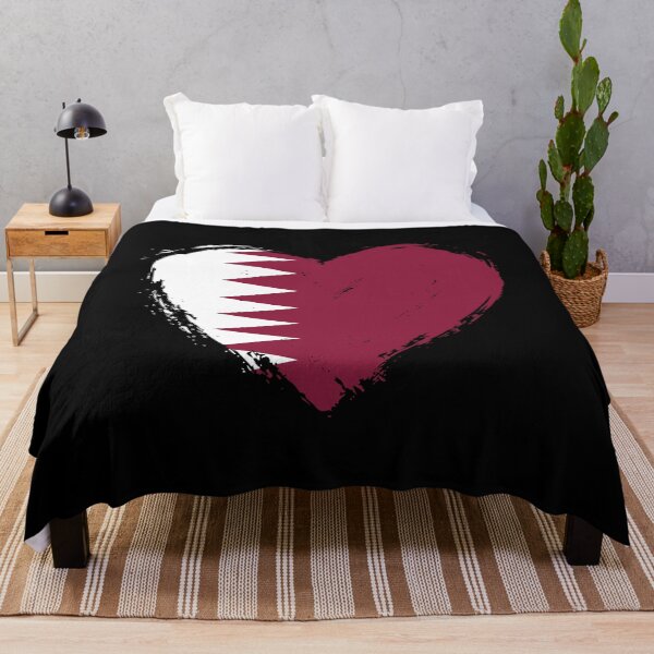 Item preview, Distressed Qatar Flag Heart QA designed and sold by shitpostee.