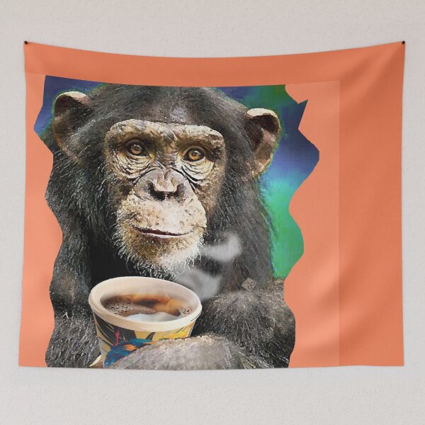 Item preview, Coffee Chimp - Monkey (by ACCI) designed and sold by VanyssaGraphics.