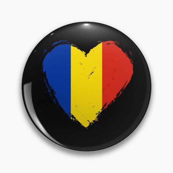 Item preview, Distressed Romania Flag Heart RO designed and sold by shitpostee.