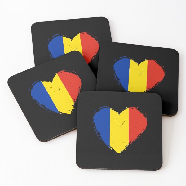 Item preview, Distressed Romania Flag Heart RO designed and sold by shitpostee.