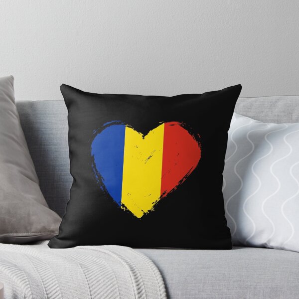 Item preview, Distressed Romania Flag Heart RO designed and sold by shitpostee.