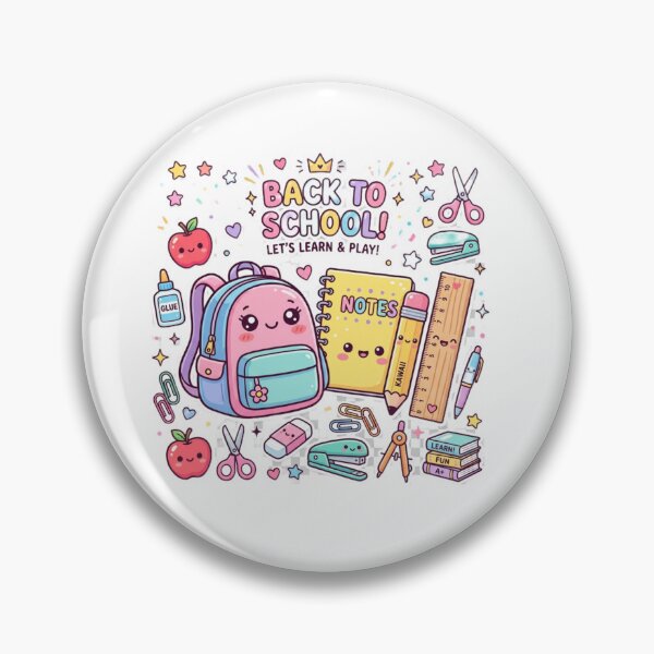 Item preview, Cute Kawaii Back-to-School Supplies Sticker Pack designed and sold by Tinydoodlenest .