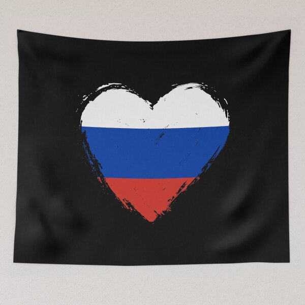 Item preview, Distressed Russia Flag Heart RU designed and sold by shitpostee.