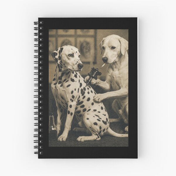 Item preview, Retro Dalmatian Dog Tattoo Artist Funny Meme Vintage Dalmatians Cute Dogs designed and sold by modoodles357.