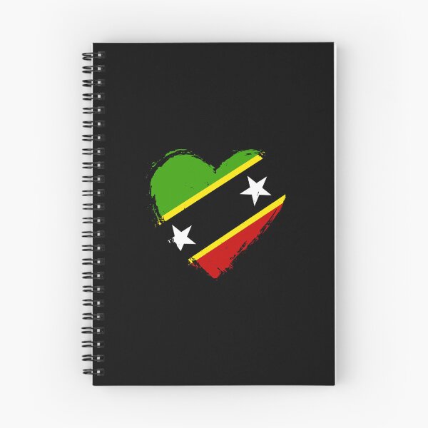 Item preview, Distressed Saint Kitts And Nevis Flag Heart KN designed and sold by shitpostee.