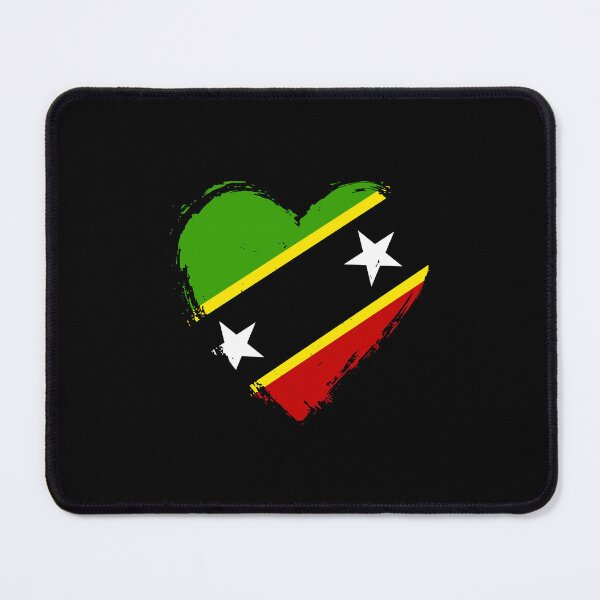 Item preview, Distressed Saint Kitts And Nevis Flag Heart KN designed and sold by shitpostee.