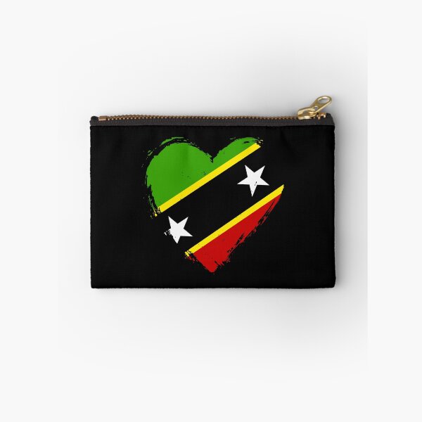 Item preview, Distressed Saint Kitts And Nevis Flag Heart KN designed and sold by shitpostee.