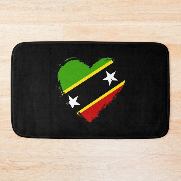Item preview, Distressed Saint Kitts And Nevis Flag Heart KN designed and sold by shitpostee.