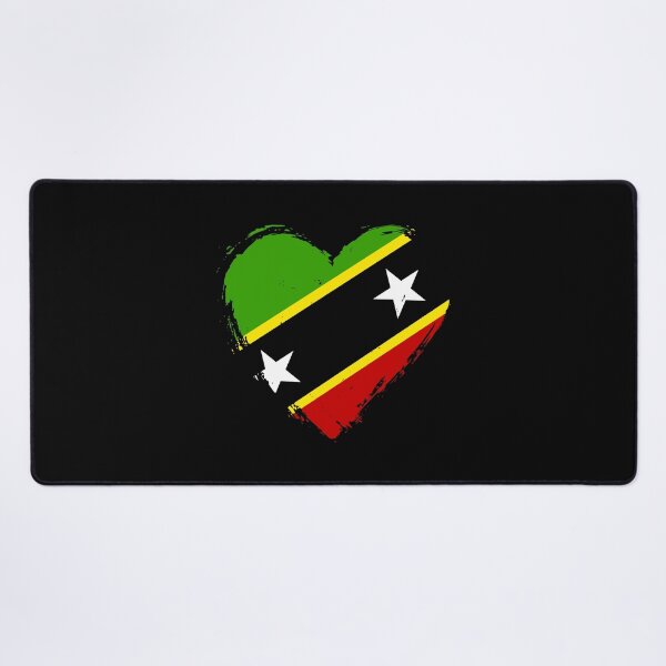 Item preview, Distressed Saint Kitts And Nevis Flag Heart KN designed and sold by shitpostee.