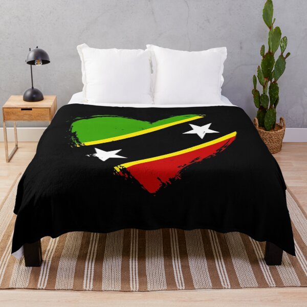 Item preview, Distressed Saint Kitts And Nevis Flag Heart KN designed and sold by shitpostee.