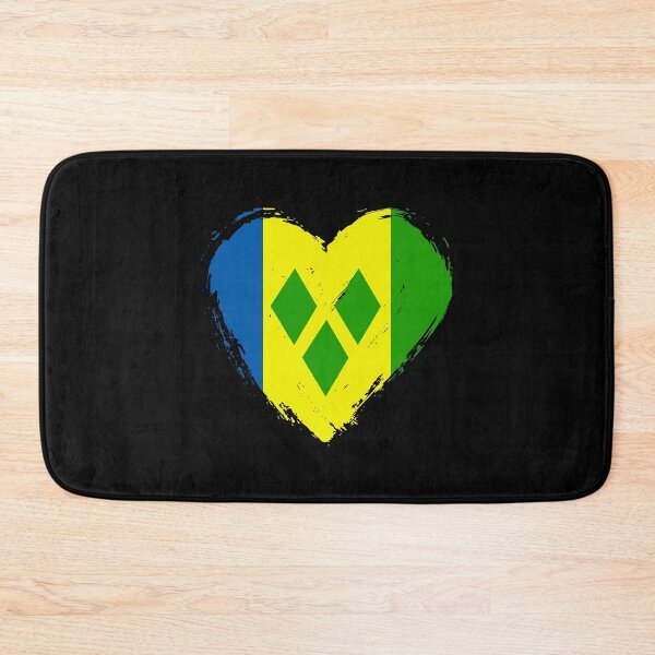 Item preview, Distressed Saint Vincent And The Grenadines Flag Heart VC designed and sold by shitpostee.