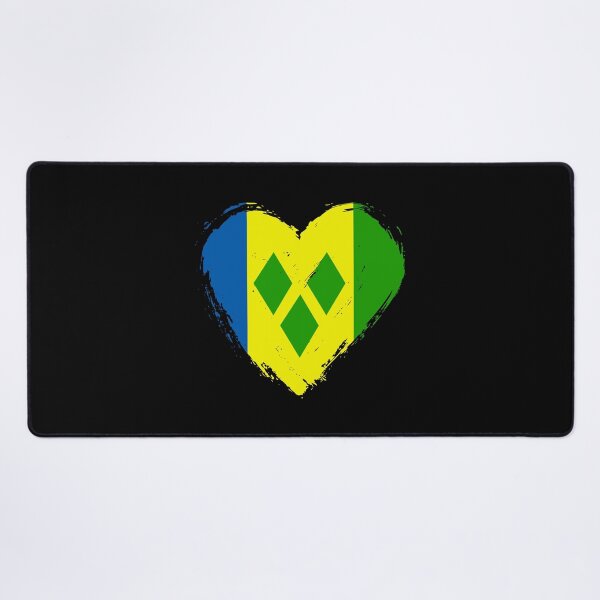 Item preview, Distressed Saint Vincent And The Grenadines Flag Heart VC designed and sold by shitpostee.
