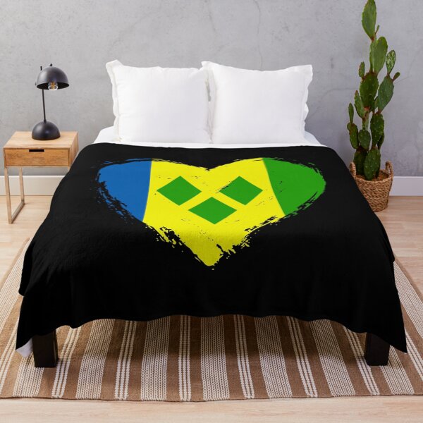Item preview, Distressed Saint Vincent And The Grenadines Flag Heart VC designed and sold by shitpostee.