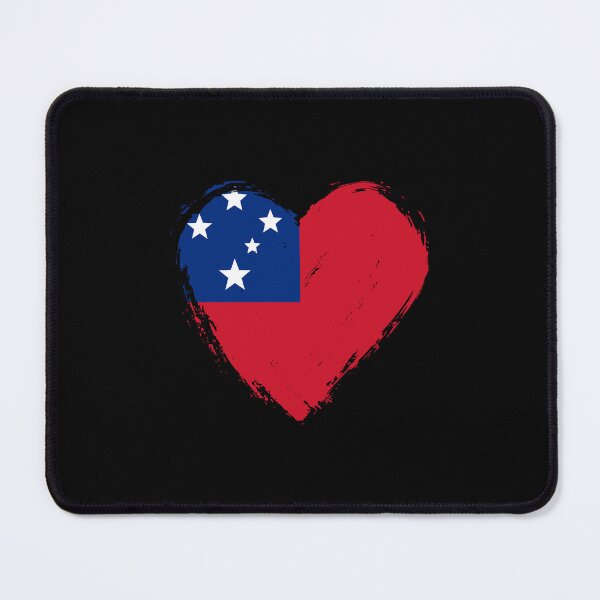 Item preview, Distressed Samoa Flag Heart WS designed and sold by shitpostee.