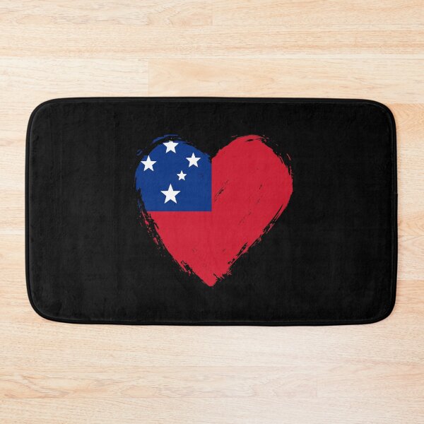 Item preview, Distressed Samoa Flag Heart WS designed and sold by shitpostee.