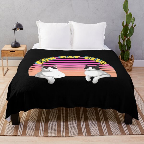 Item preview, Cow Cat Club Retro Sunset Cats Design designed and sold by Dmo3HarkoArt.
