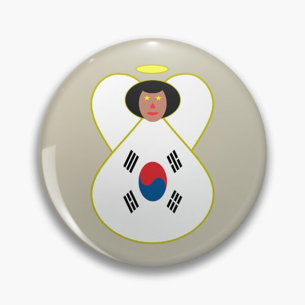 Item preview, South Korea Flag Korean Angel Design designed and sold by AuntieShoe.