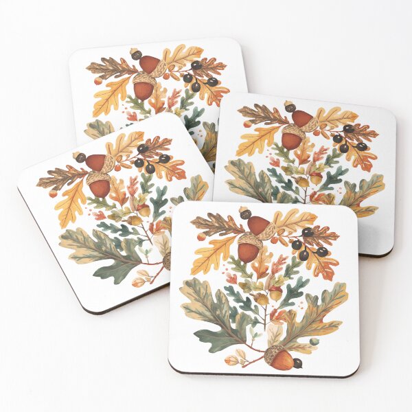 Item preview, Acorns & Oak Leaves designed and sold by catcurio.
