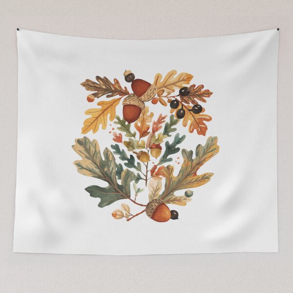 Item preview, Acorns & Oak Leaves designed and sold by catcurio.