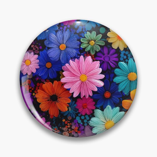 Item preview, Vivid 3D Paper Flowers - Colorful Quilling Floral Black Seamless designed and sold by Ela Art Space .