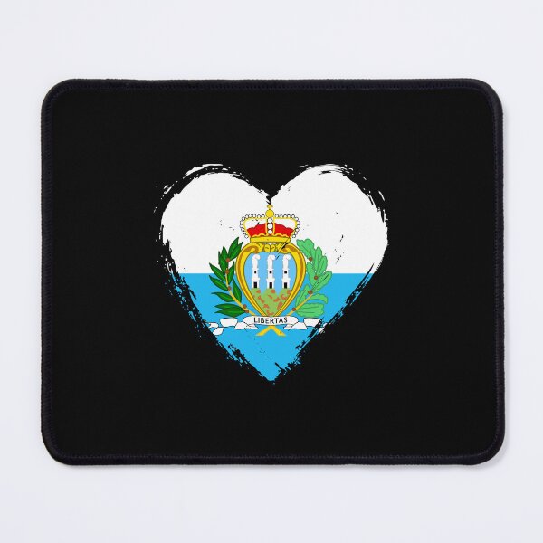 Item preview, Distressed San Marino Flag Heart SM designed and sold by shitpostee.