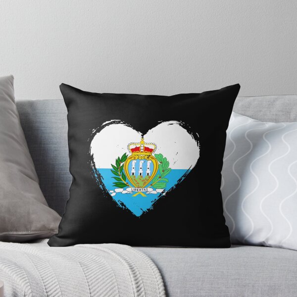 Item preview, Distressed San Marino Flag Heart SM designed and sold by shitpostee.