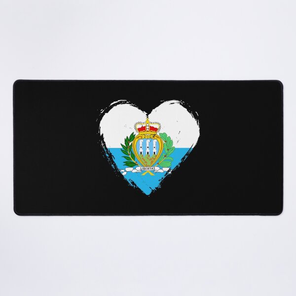 Item preview, Distressed San Marino Flag Heart SM designed and sold by shitpostee.