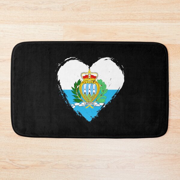 Item preview, Distressed San Marino Flag Heart SM designed and sold by shitpostee.