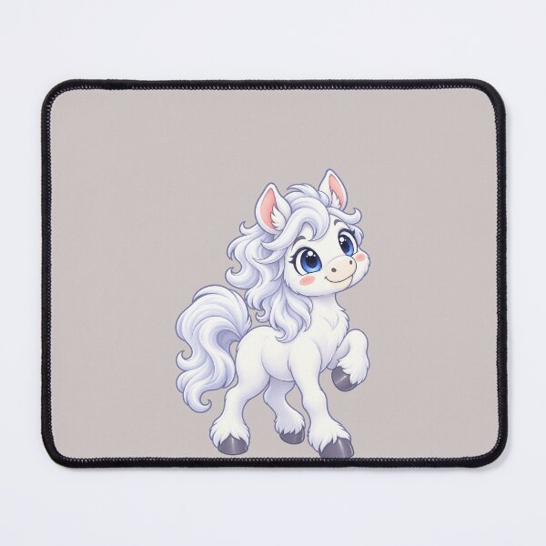Item preview, Cute White Horse with Blue Eyes Fantasy Art designed and sold by zan-mf.