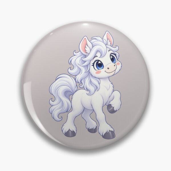 Item preview, Cute White Horse with Blue Eyes Fantasy Art designed and sold by zan-mf.