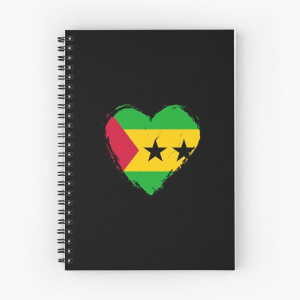 Item preview, Distressed Sao Tome And Principe Flag Heart ST designed and sold by shitpostee.